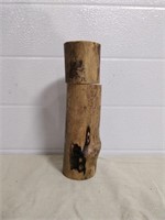 locally made pepper mill from tree branch