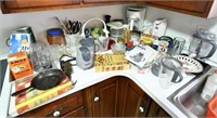 counter lot in kitchen to include Magic Bullet