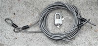 (2) Master Lock heavy duty cables and a heavy