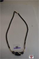 Hematite Necklace 18"