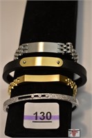 Bracelet With Elements and 3 Charm Bracelets