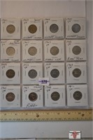 Sheet of 16 Canadian Five Cents