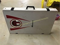 MD sports cornhole set, bags are inside case