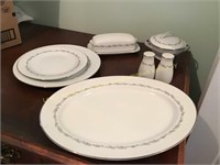 Noritake meat platter, 7 dinner plates & salad
