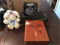 Cedar bible box , box of sheets and blankets