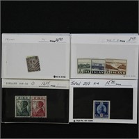 Worldwide Stamps on dealer cards CV $700+