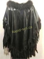 All Leather Poncho