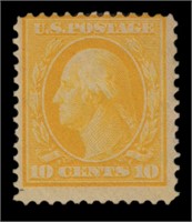 US Stamps #338 Mint Regummed perf 12 Washington, n