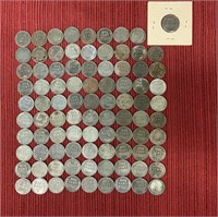 90 steel wheat pennies 1943 Denver mint