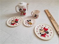 Walt Disney Productions Mickey and Minnie Set