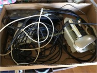 Phones, cables & surge protector