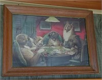 Dogs Playing Poker Print