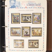 Worldwide Winston Churchill Stamps 1960s in White