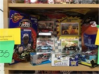 Collectible die-cast cars in packaging