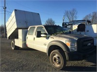 2011 FORD CREW CAB W/ SOUTH CO ELECTRIC DUMP CHIP