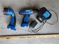 Battery Operated Drill and Flashlight