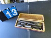 BOX OF KEY BROACHES & OTHER TOOLING ITEMS