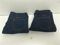 Two Pair of Like New Rustler Jeans Sz 38 x 34