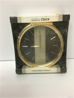 Gold Tone Sunbeam Clock