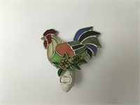 Leaded Stained Glass Rooster Nightlight