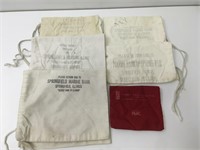 Lot of Springfield Illinois Bank Bags