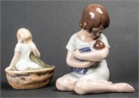 Royal Copenhagen Porcelain Figures of Children, 2