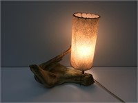 Driftwood Lamp with Fiberglass Shade