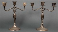 MAP Mexican Sterling Silver Candelabra, Pair