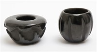 Santa Clara Pueblo Blackware Pottery Jars, 2