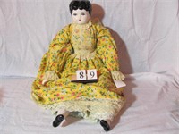 1 in lot, 20" China head doll