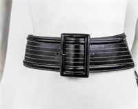 Yves Saint Laurent Contrast Stitch Leather Belt