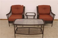 Patio Set-2 Arm Chairs and 2 Tables