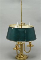 Brass & Tole Three Light Bouillotte Lamp