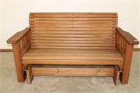 Solid Wood Glider 64" L