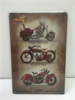 Indian Motorcycles 8 x 12 New Metal Sign