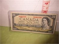 1954 CANADA 20 DOLLAR BILL