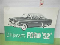1952 FORD CAR DEALERSHIP BROCHURE