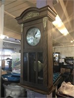 Antique Oak Case and Bronze Clock