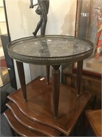 Round French Style Marble Top Table