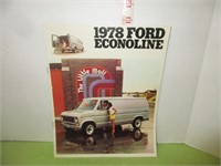 1978 FOD ECONOLINE CAR DEALERSHIP BROCHURE
