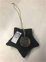 Ancient coin with 24 inch chain