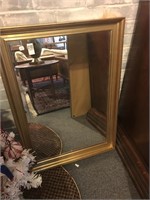 Rectangular Gold Mirror
