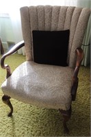 Vintage Arm Chair and Pillow
