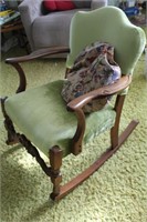 Rocking Chair and Pillow
