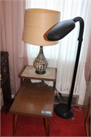 End table, floor & Table Lamps