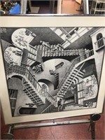 Framed and Matted Print Cr 1970 by Mc'Escher