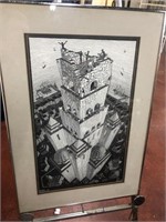 Framed & Matted Print "Tower of Babal"
