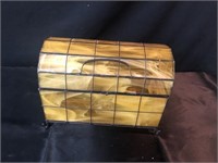 Small Yellow Stained Glass Box