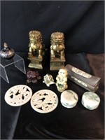 Asian Foo Dog Bookends, Figurines, Coasters & more