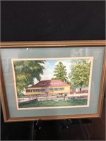 Framed Water Color Painting Signed BY artist